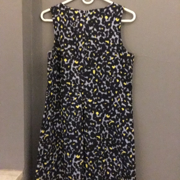 Gap Cheetah Spot Blue & Yellow Shift Dress (S) - Picture 5 of 5
